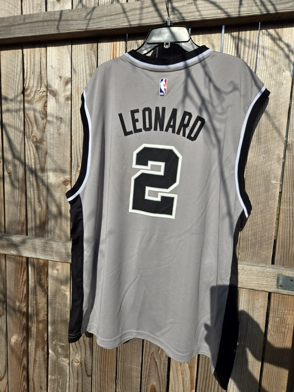 Adidas Men’s San Antonio Spurs #2 Gray & Black. Basketball Jersey